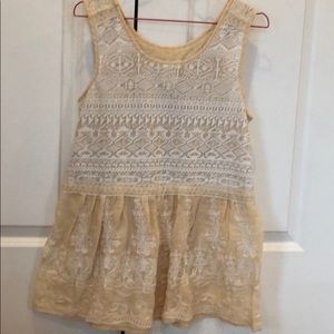 Anthropologie peplum tank top